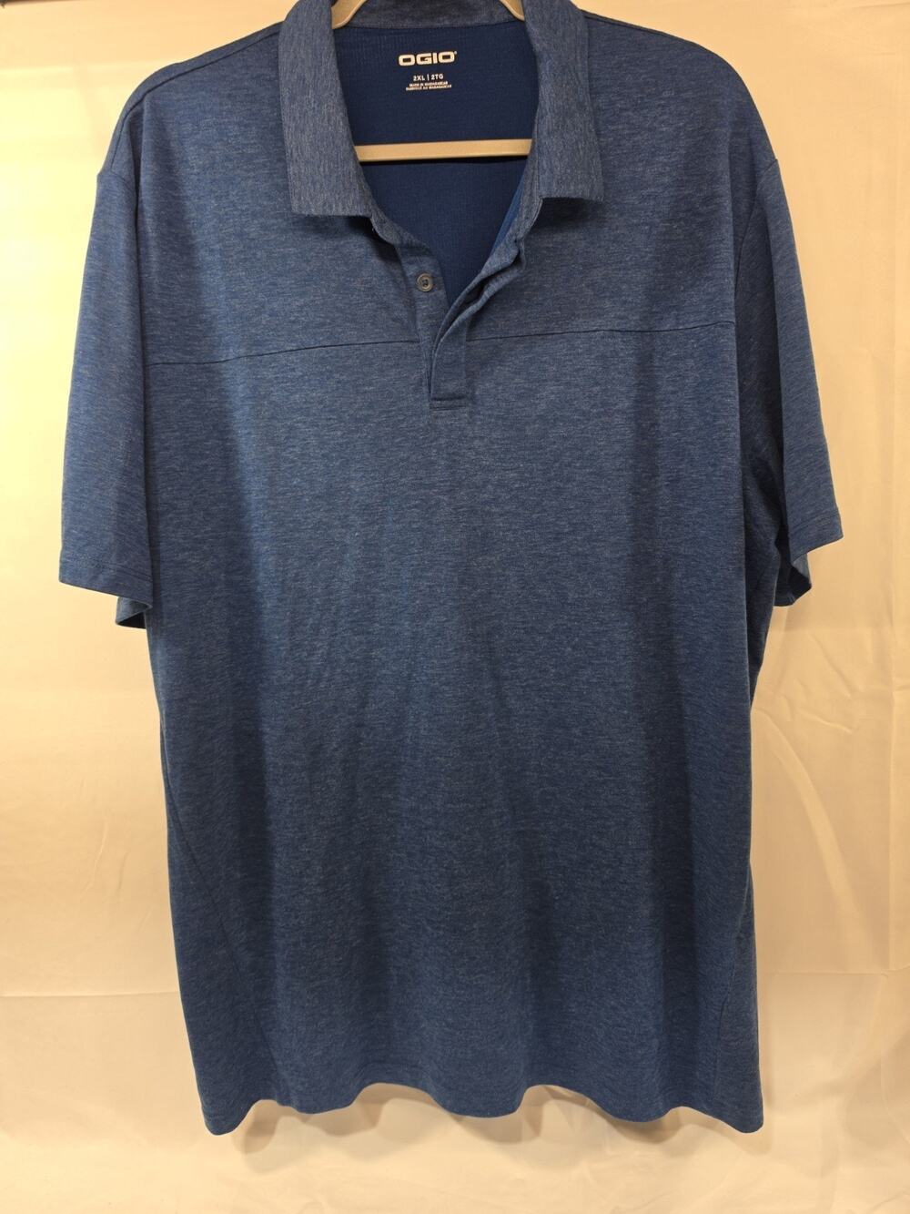 Ogio Men's Merino Blend Command Polo Short Sleeve Shirt Spar Blue 2XL B8
